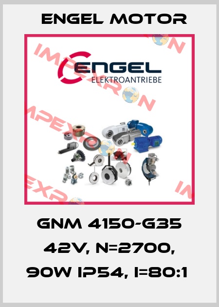 GNM 4150-G35 42V, N=2700, 90W IP54, I=80:1  Engel Motor