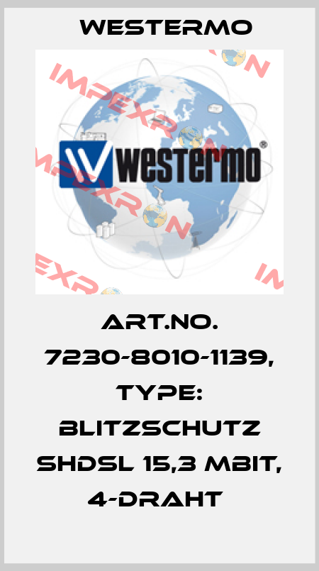 Art.No. 7230-8010-1139, Type: Blitzschutz SHDSL 15,3 Mbit, 4-Draht  Westermo