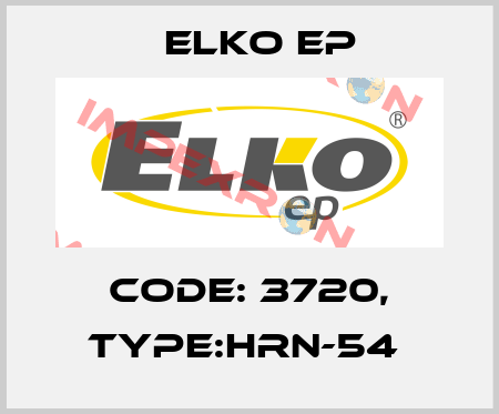 Code: 3720, Type:HRN-54  Elko EP