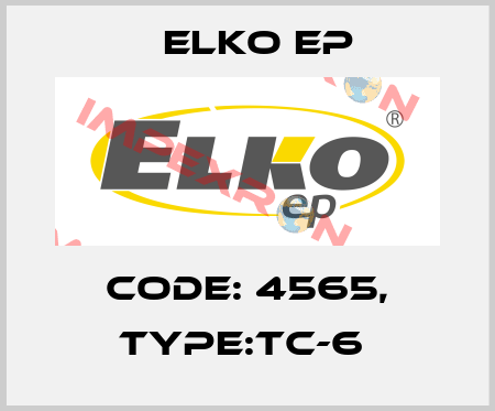 Code: 4565, Type:TC-6  Elko EP