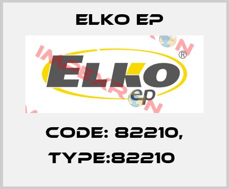 Code: 82210, Type:82210  Elko EP