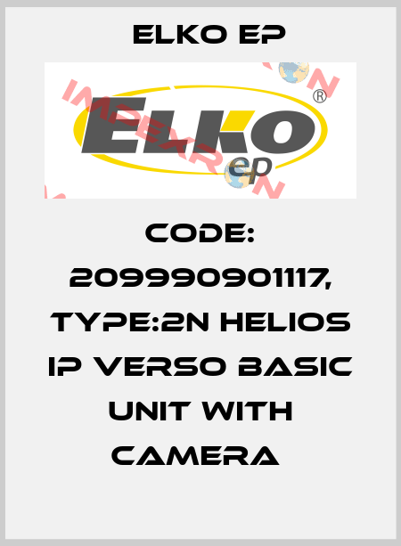 Code: 209990901117, Type:2N Helios IP Verso basic unit with camera  Elko EP
