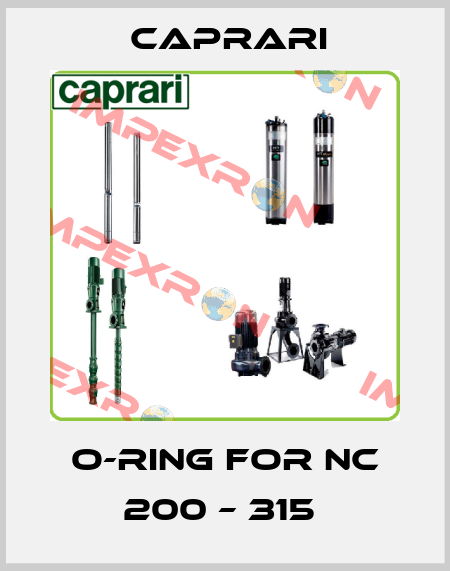 O-Ring for NC 200 – 315  CAPRARI 
