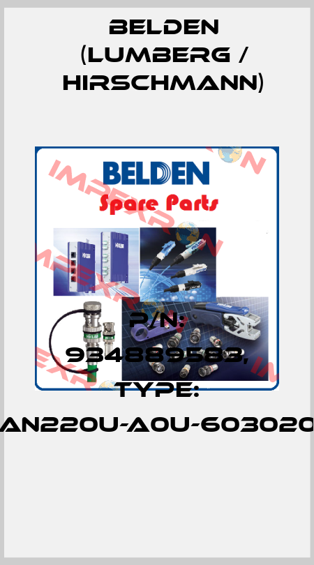 P/N: 934889583, Type: GAN220U-A0U-6030200 Belden (Lumberg / Hirschmann)