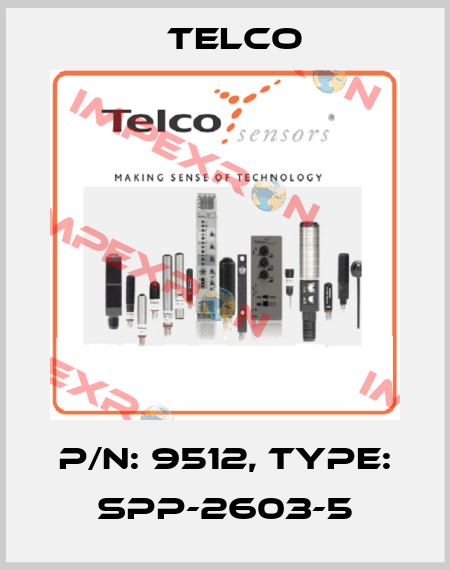 p/n: 9512, Type: SPP-2603-5 Telco
