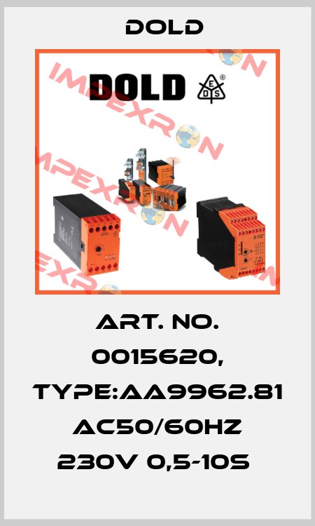 Art. No. 0015620, Type:AA9962.81 AC50/60HZ 230V 0,5-10S  Dold