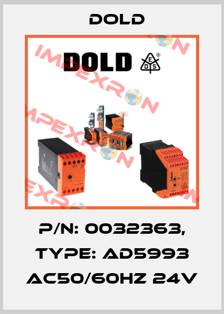 p/n: 0032363, Type: AD5993 AC50/60HZ 24V Dold