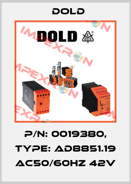 p/n: 0019380, Type: AD8851.19 AC50/60HZ 42V Dold