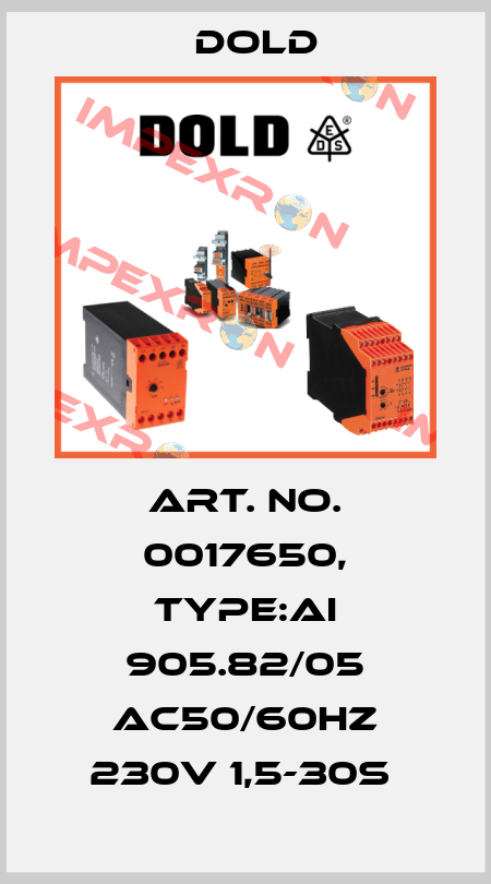 Art. No. 0017650, Type:AI 905.82/05 AC50/60HZ 230V 1,5-30S  Dold