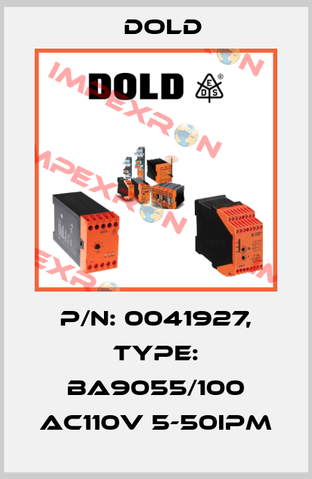 p/n: 0041927, Type: BA9055/100 AC110V 5-50IPM Dold