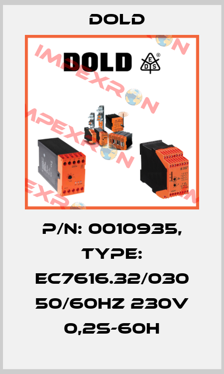 p/n: 0010935, Type: EC7616.32/030 50/60HZ 230V 0,2S-60H Dold