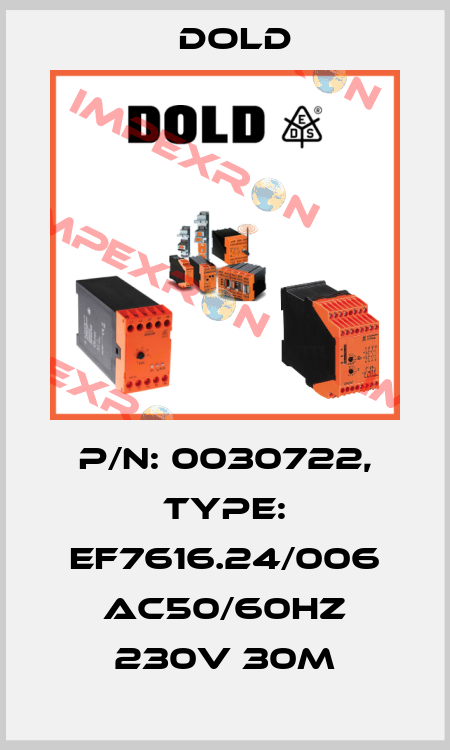 p/n: 0030722, Type: EF7616.24/006 AC50/60HZ 230V 30M Dold
