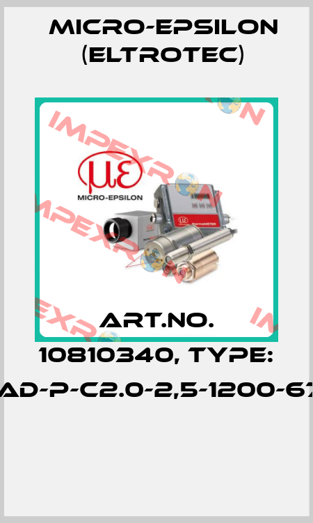 Art.No. 10810340, Type: FAD-P-C2.0-2,5-1200-67°  Micro-Epsilon (Eltrotec)