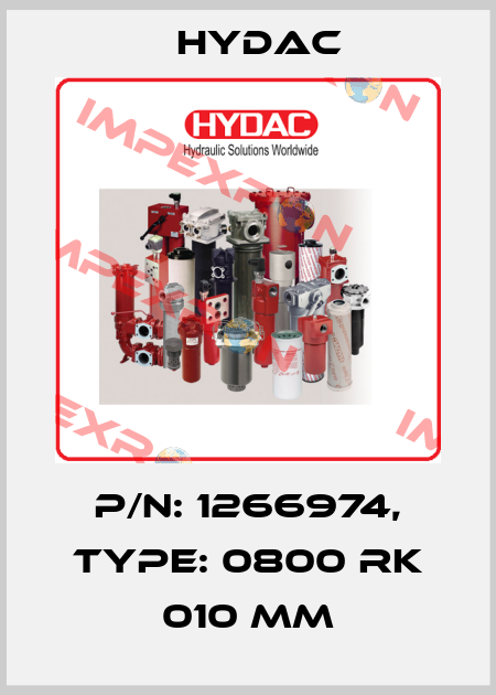 p/n: 1266974, Type: 0800 RK 010 MM Hydac