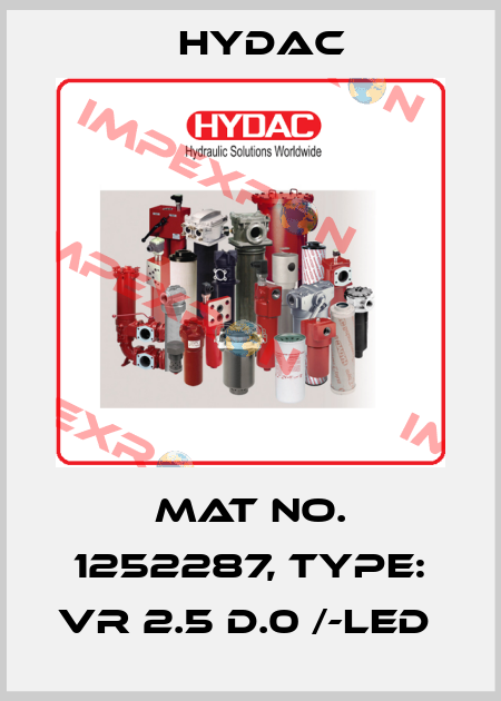Mat No. 1252287, Type: VR 2.5 D.0 /-LED  Hydac