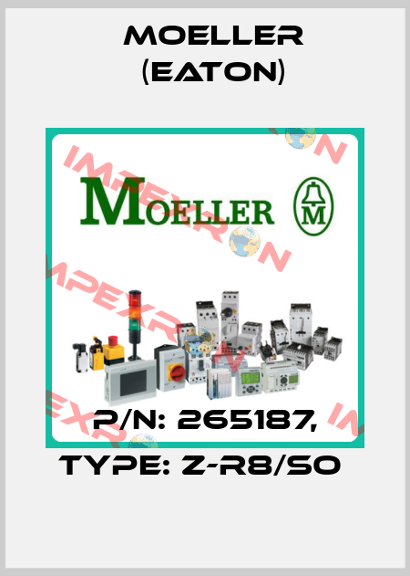 P/N: 265187, Type: Z-R8/SO  Moeller (Eaton)