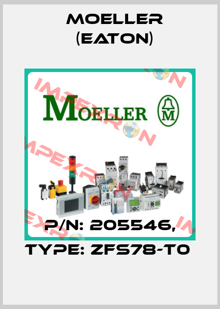 P/N: 205546, Type: ZFS78-T0  Moeller (Eaton)