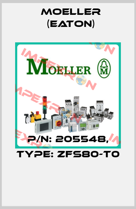 P/N: 205548, Type: ZFS80-T0  Moeller (Eaton)