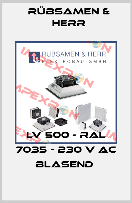 LV 500 - RAL 7035 - 230 V AC blasend  Rübsamen & Herr