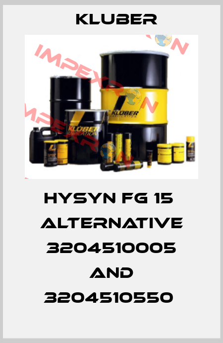 HySyn FG 15  alternative 3204510005 and 3204510550  Kluber
