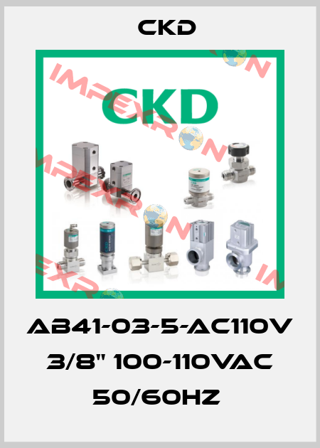 AB41-03-5-AC110V 3/8" 100-110VAC 50/60HZ  Ckd