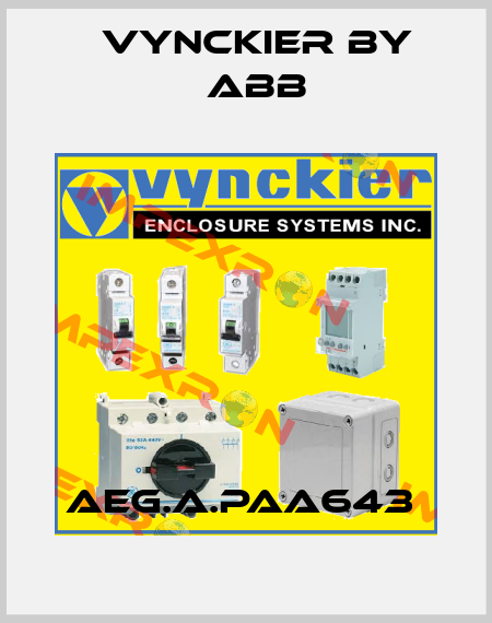 AEG.A.PAA643  Vynckier by ABB