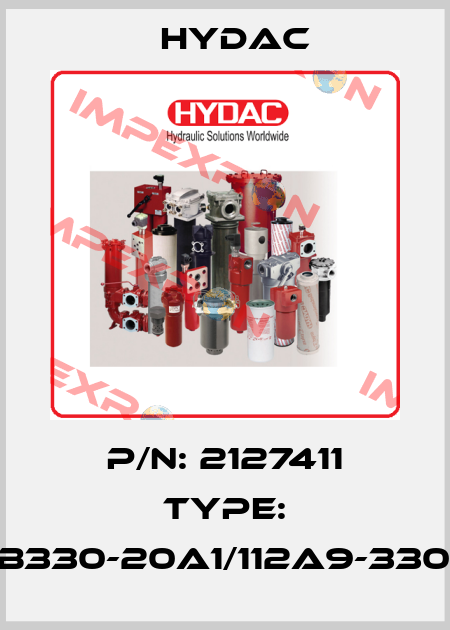 P/N: 2127411 Type: SB330-20A1/112A9-330A Hydac