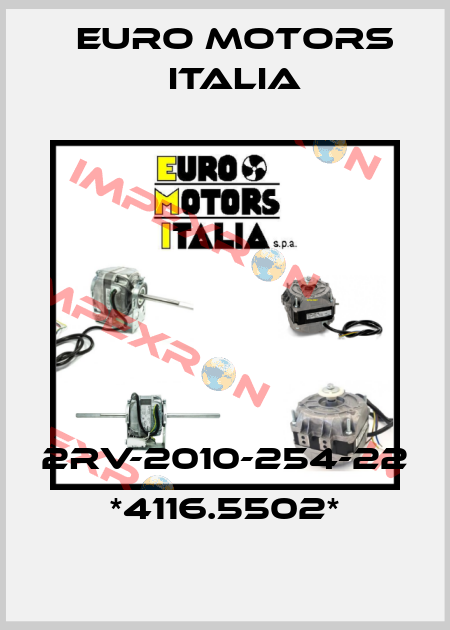 2RV-2010-254-22 *4116.5502* Euro Motors Italia