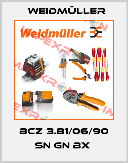 BCZ 3.81/06/90 SN GN BX  Weidmüller