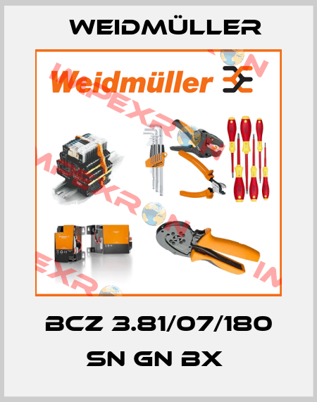 BCZ 3.81/07/180 SN GN BX  Weidmüller