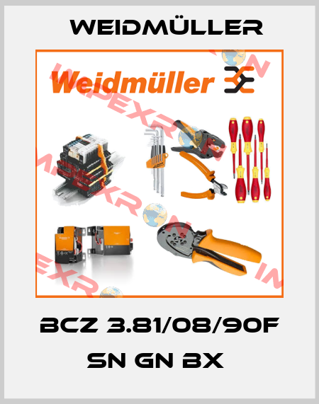 BCZ 3.81/08/90F SN GN BX  Weidmüller