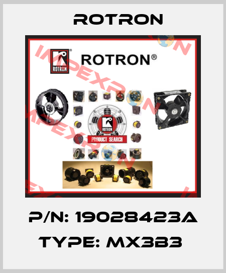 P/N: 19028423A Type: MX3B3  Rotron