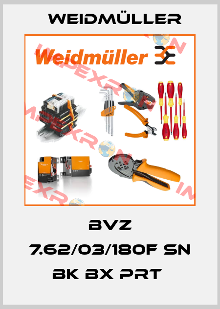 BVZ 7.62/03/180F SN BK BX PRT  Weidmüller