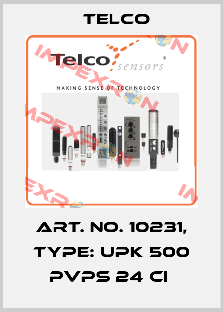 Art. No. 10231, Type: UPK 500 PVPS 24 CI  Telco
