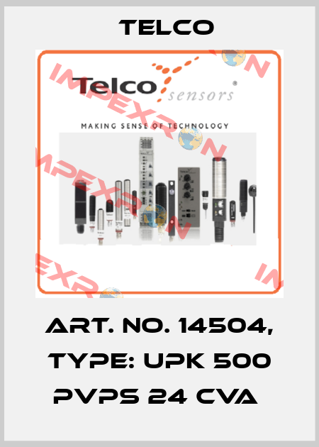 Art. No. 14504, Type: UPK 500 PVPS 24 CVA  Telco