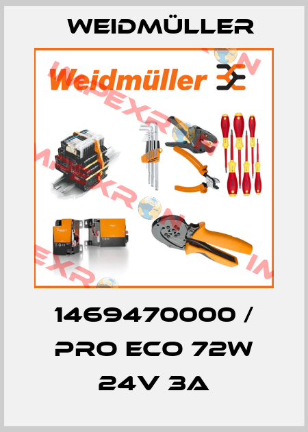 1469470000 / PRO ECO 72W 24V 3A Weidmüller