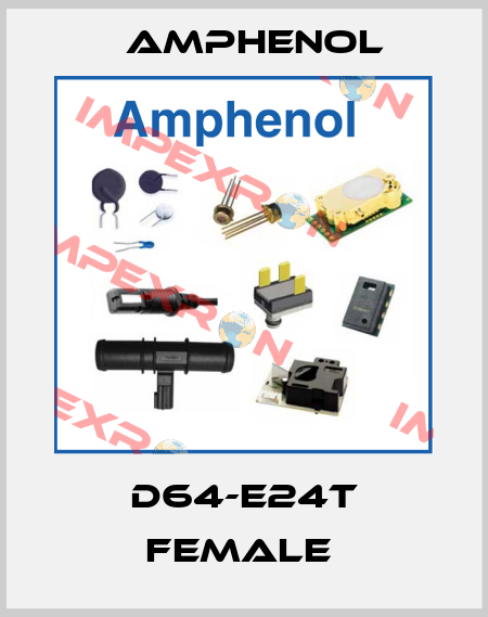D64-E24T FEMALE  Amphenol