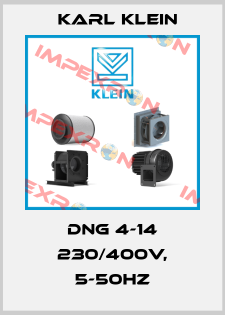 DNG 4-14 230/400V, 5-50HZ Karl Klein
