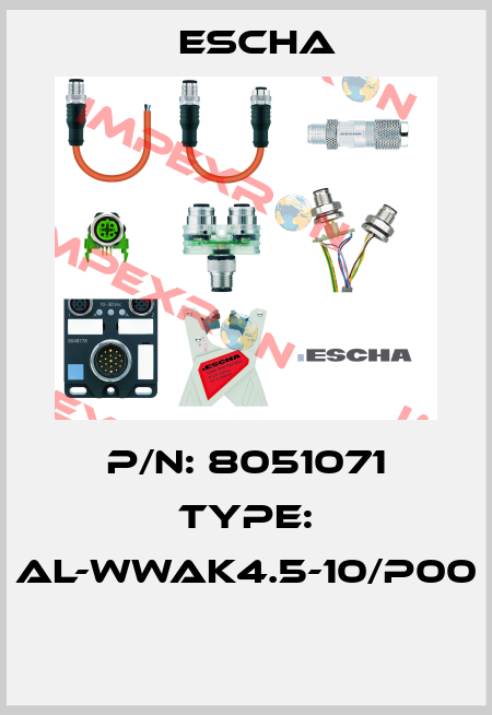 P/N: 8051071 Type: AL-WWAK4.5-10/P00  Escha