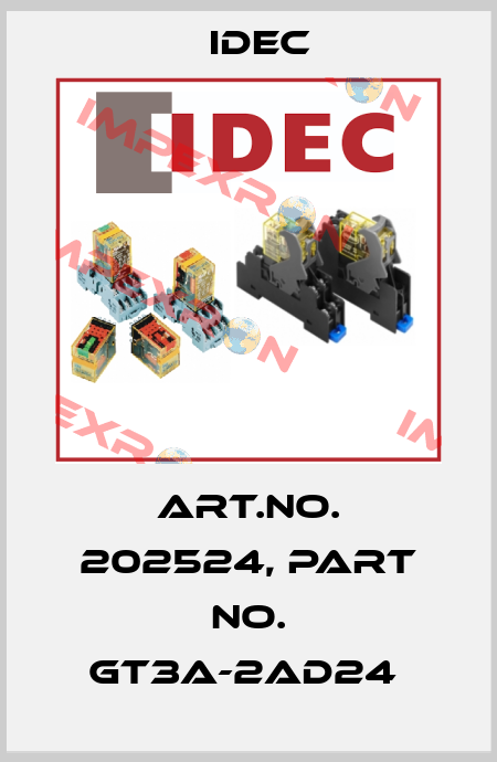 Art.No. 202524, Part No. GT3A-2AD24  Idec