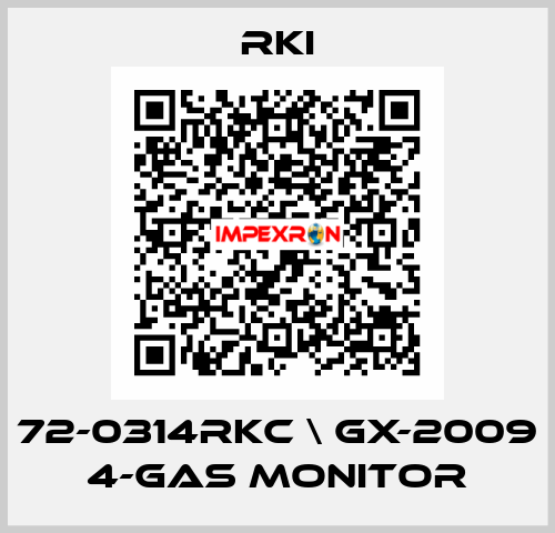 72-0314RKC \ GX-2009 4-Gas Monitor RKI