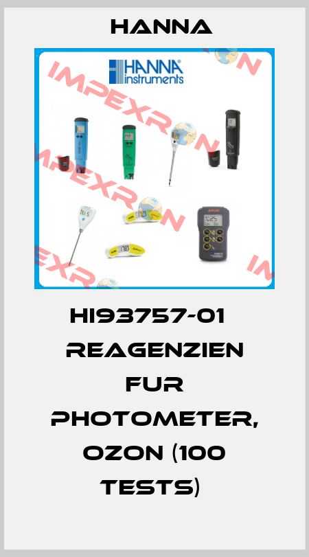 HI93757-01   REAGENZIEN FUR PHOTOMETER, OZON (100 TESTS)  Hanna