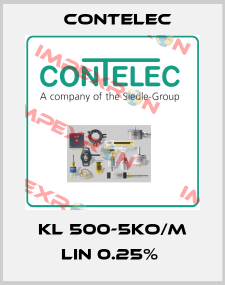 KL 500-5KO/M LIN 0.25%  Contelec