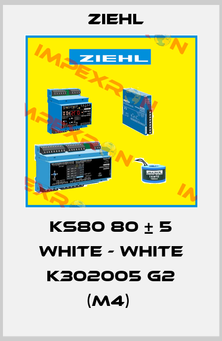 KS80 80 ± 5 WHITE - WHITE K302005 G2 (M4)  Ziehl