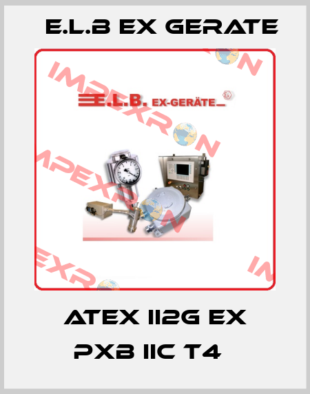 ATEX II2G Ex pxb IIC T4   E.L.B Ex Gerate