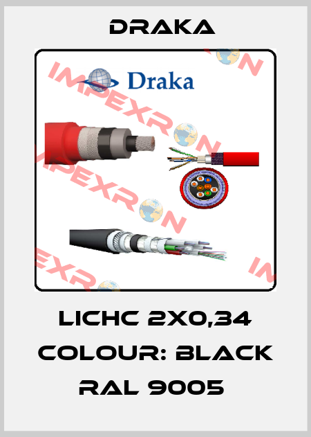LICHC 2X0,34 COLOUR: BLACK RAL 9005  Draka