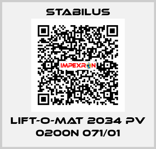 LIFT-O-MAT 2034 PV 0200N 071/01 Stabilus