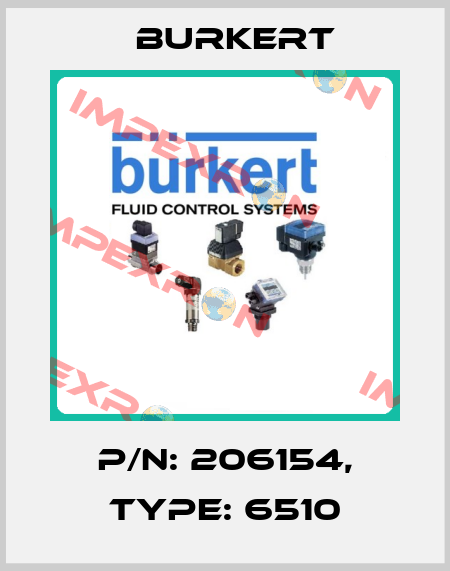 p/n: 206154, Type: 6510 Burkert