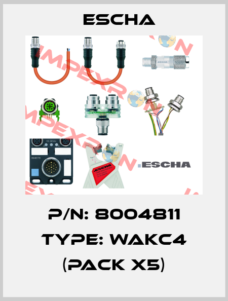 P/N: 8004811 Type: WAKC4 (pack x5) Escha