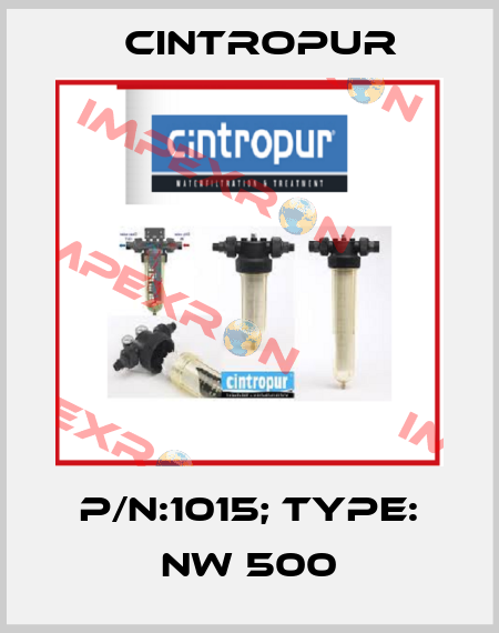 p/n:1015; Type: NW 500 Cintropur